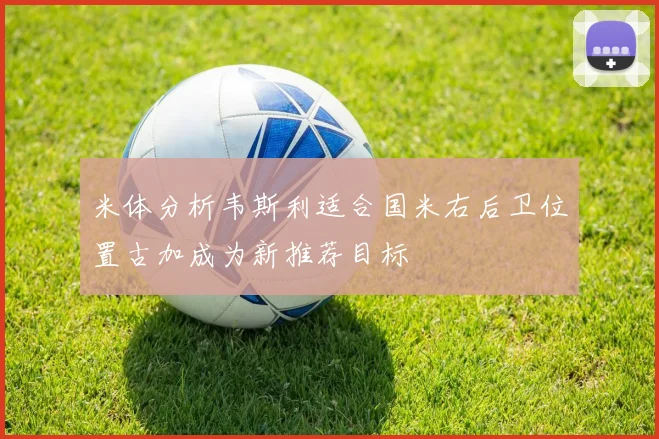 米体分析韦斯利适合国米右后卫位置古加成为新推荐目标